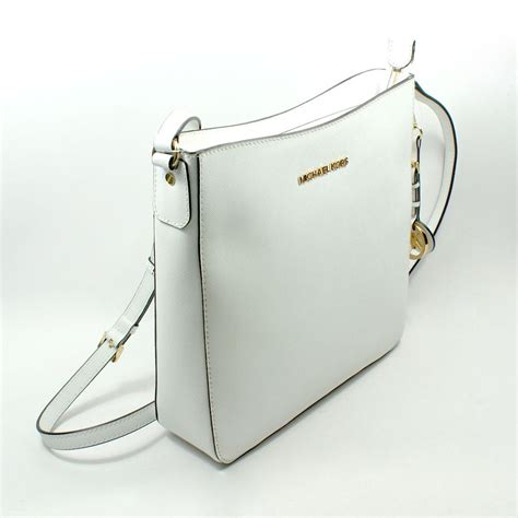 michael kors bag white|michael kors white crossbody bag.